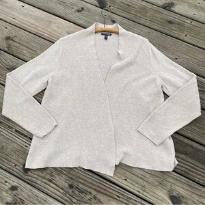 Eileen Fisher Open Front Cardigan Lightweight Knit